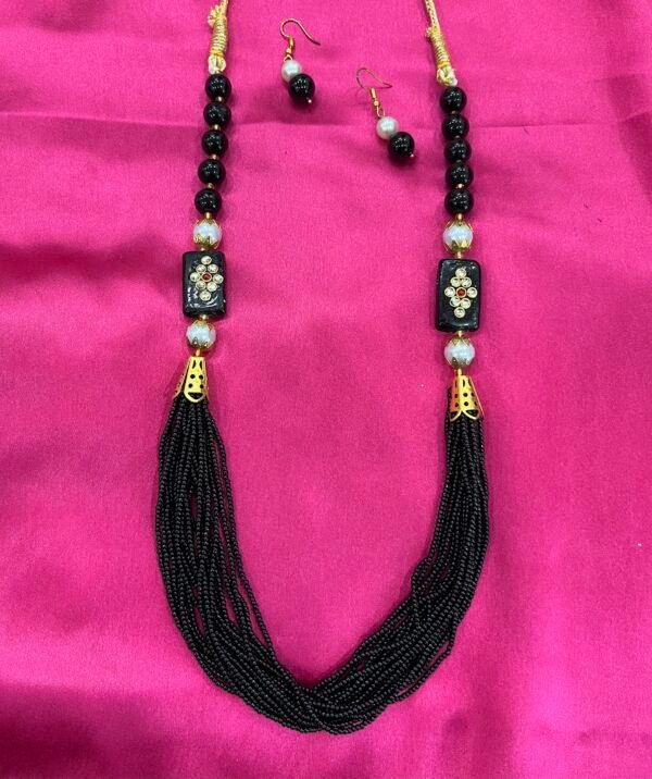 Meenakari Jewellery Necklace(Black)