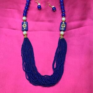 Meenakari Jewellery Necklace(Blue)