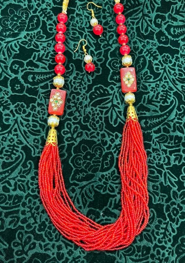 Meenakari Jewellery Necklace(Red)